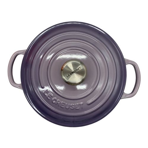 LE CREUSET 両手鍋 パープル 約20センチ LE CREUSET (ルクルーゼ) 鍋