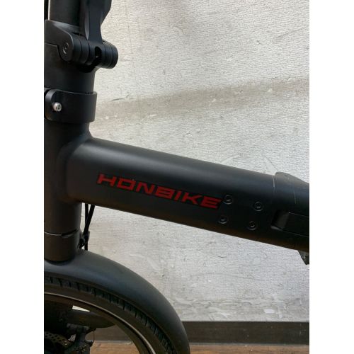 HONBIKE 電動アシスト自転車 ブラック フロントバスケット付き