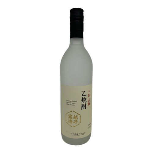 石本酒造 米 十年古酒 720ml 越乃寒梅 未開封 新潟県