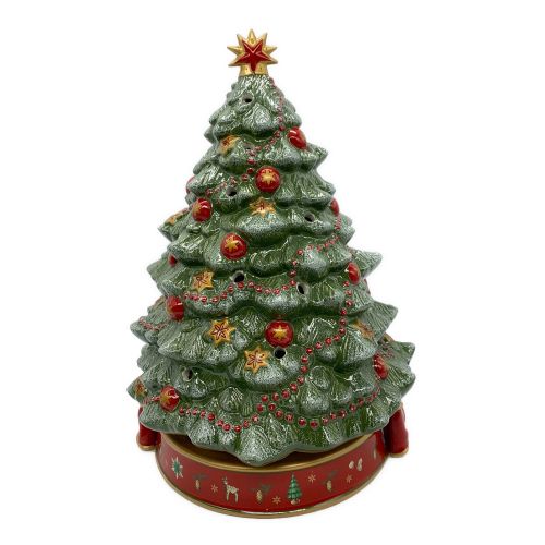 Villeroy&Boch (ビレロイアンドボッホ) オルゴール付きキャンドルホルダー クリスマスツリー