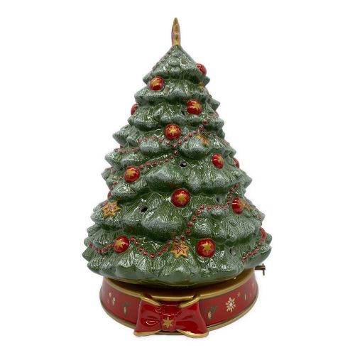 Villeroy&Boch (ビレロイアンドボッホ) オルゴール付きキャンドルホルダー クリスマスツリー