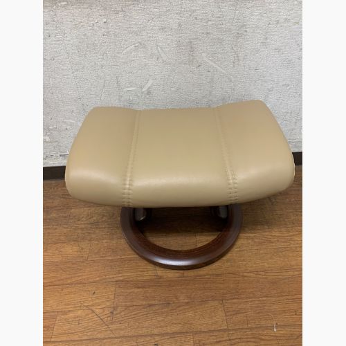 Ekornes (エコーネス) ストレスレスチェア ベージュ 55 オットマン付 レザー コンサル