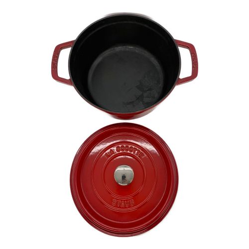 STAUB LA COCOTTE 赤 鍋 22cm Staub(ストウブ) / 鍋/容量:2.5L/サイズ