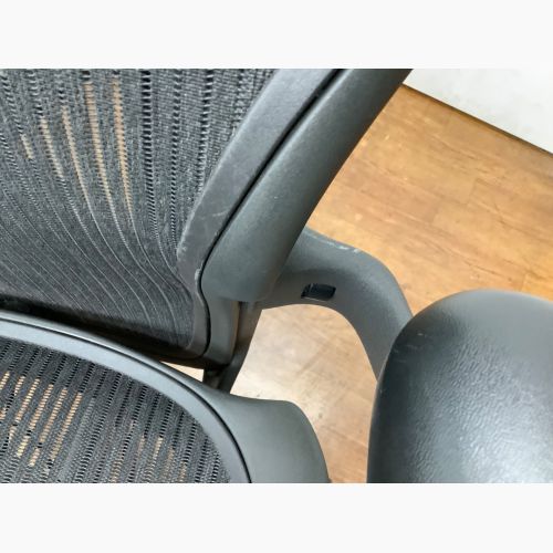 Herman Miller (ハーマンミラー) アーロンチェア ブラック ポスチャーフィットフル装備 グラファイトベース Aサイズ 1人掛け クラシック