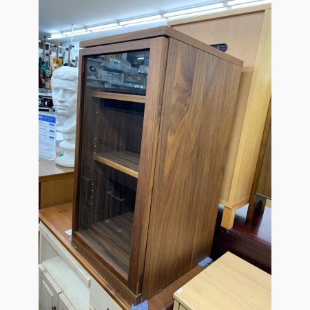 無印良品 ウォールナット材ガラス扉キャビネット ダークブラウン 販売