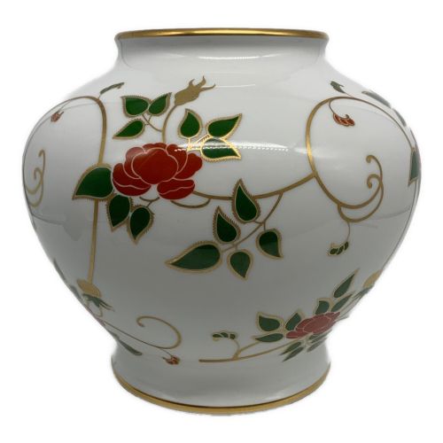 大倉陶園 (オオクラトウエン) 花瓶 唐草薔薇
