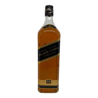 ジョニーウォーカー (Johnnie Walker) スコッチウィスキー 1000ml ブラックラベル 12年 未開封