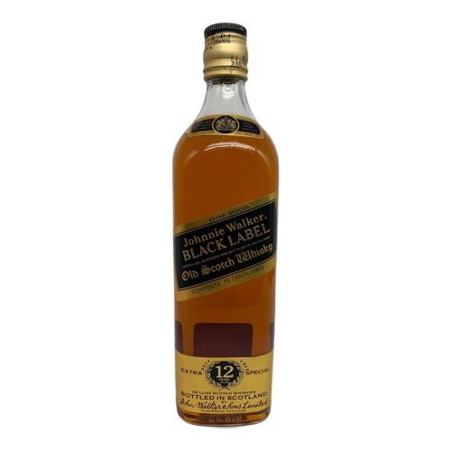 ジョニーウォーカー (Johnnie Walker) スコッチウィスキー 750ml ブラックラベル 12年 黒金キャップ 未開封