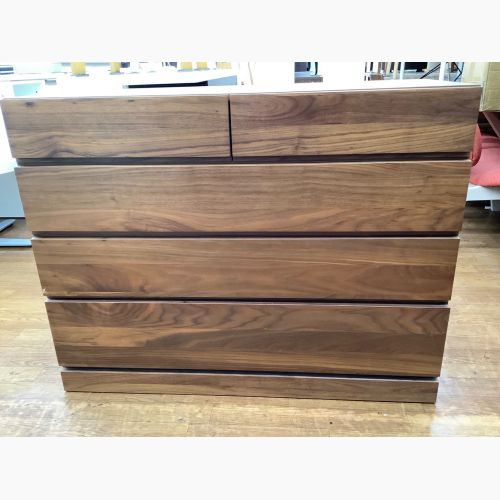 高野木工 (タカノモッコウ) ローチェスト ブラウン 4 4段 LECCE（レッチェ）