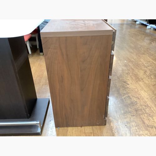 高野木工 (タカノモッコウ) ローチェスト ブラウン 4 4段 LECCE（レッチェ）