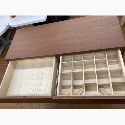 高野木工 (タカノモッコウ) ローチェスト ブラウン 4 4段 LECCE（レッチェ）