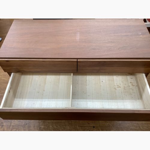 高野木工 (タカノモッコウ) ローチェスト ブラウン 4 4段 LECCE（レッチェ）