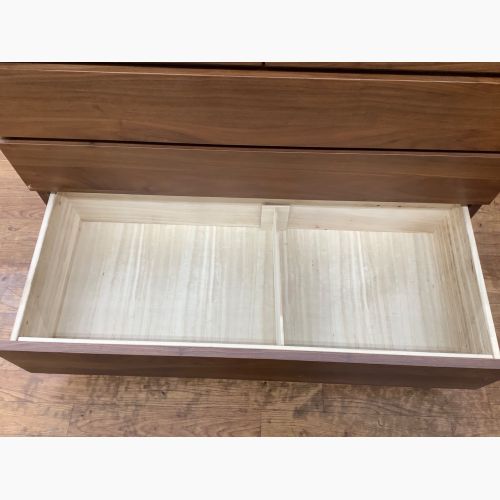 高野木工 (タカノモッコウ) ローチェスト ブラウン 4 4段 LECCE（レッチェ）