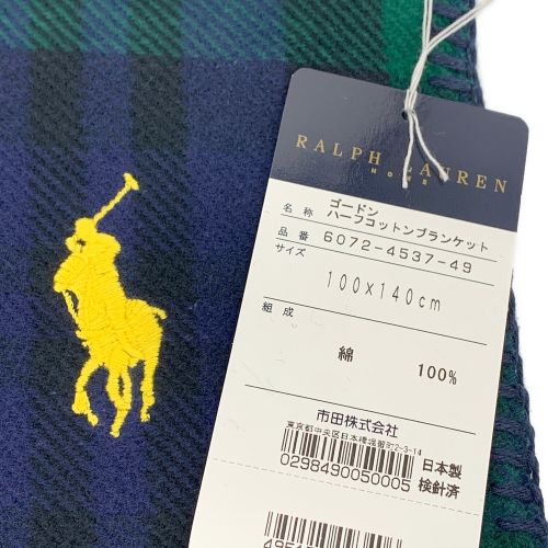 RALPH LAUREN (ラルフローレン) ゴードンハーフコットンブランケット