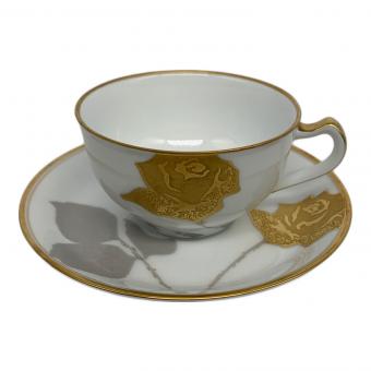 大倉陶園 (オオクラトウエン) カップ&ソーサー 金蝕バラ