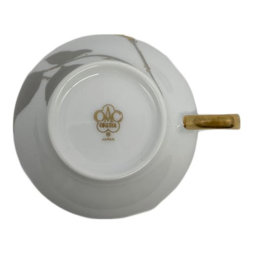 大倉陶園 (オオクラトウエン) カップ&ソーサー 金蝕バラ