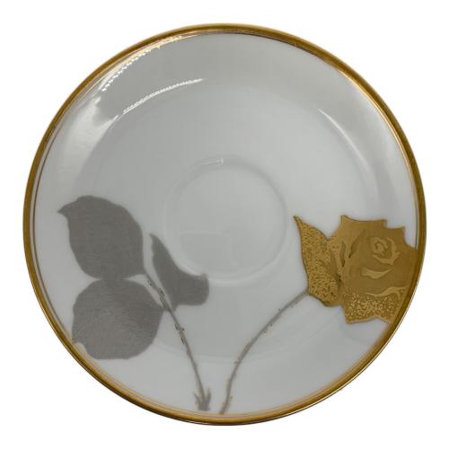 大倉陶園 (オオクラトウエン) カップ&ソーサー 金蝕バラ