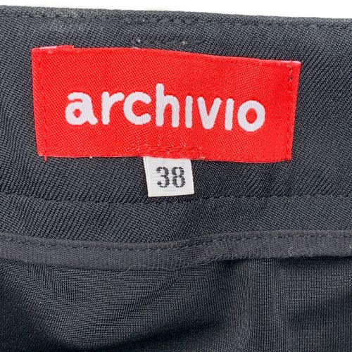 archivio (アルチビオ) ゴルフウェア(スカート) レディース SIZE 38 ブラック×ホワイト A056320