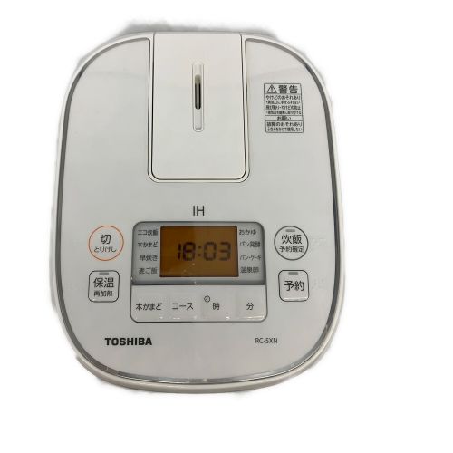 TOSHIBA (トウシバ) 炊飯器 RC-5XN 2019年製 3合(0.54L)