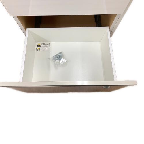 ニトリ キッチンカウンター ホワイト 102 引き出し付き リガーレ