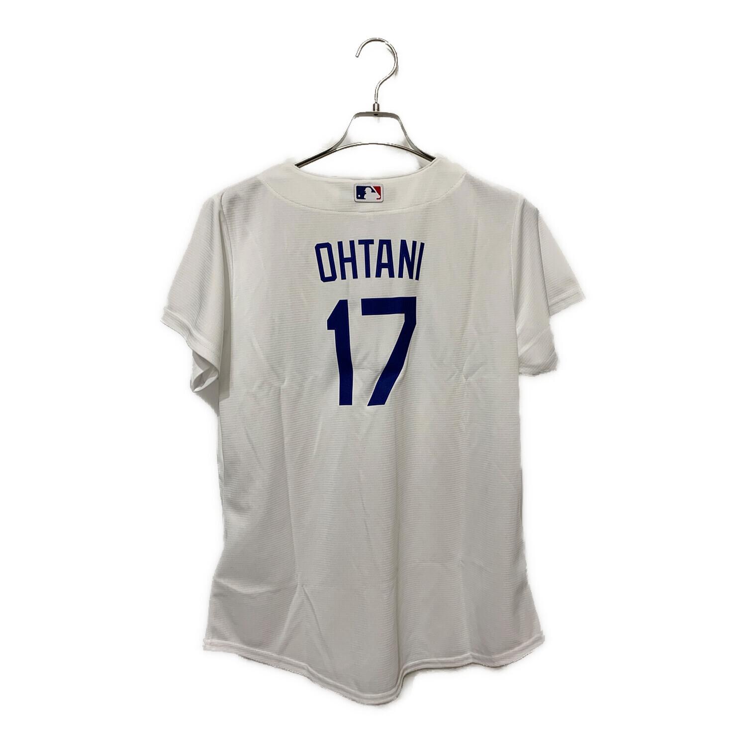 NIKE (ナイキ) ベースボールシャツ レディース SIZE L ホワイト×ブルー