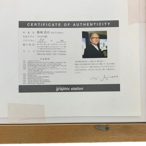 藤城清治 (フジシロセイジ) リトグラフ めがね橋 50/500 ダイヤモンドスクリーニング