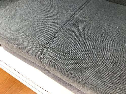 ソファーベッド ブルー 390 オットマン付き ファブリック