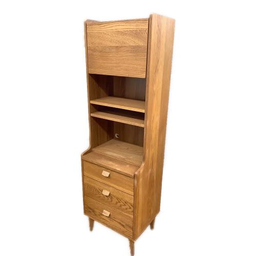 UNICO (ウニコ) キャビネット ナチュラル ※上部キズ有 KURT tall writing cabinet
