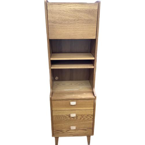 UNICO (ウニコ) キャビネット ナチュラル ※上部キズ有 KURT tall writing cabinet