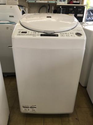 SHARP (シャープ) 洗濯機 8.0kg ES-TX8F-W 2022年製 程度B(軽度の使用感) クリーニング済 50Hz／60Hz