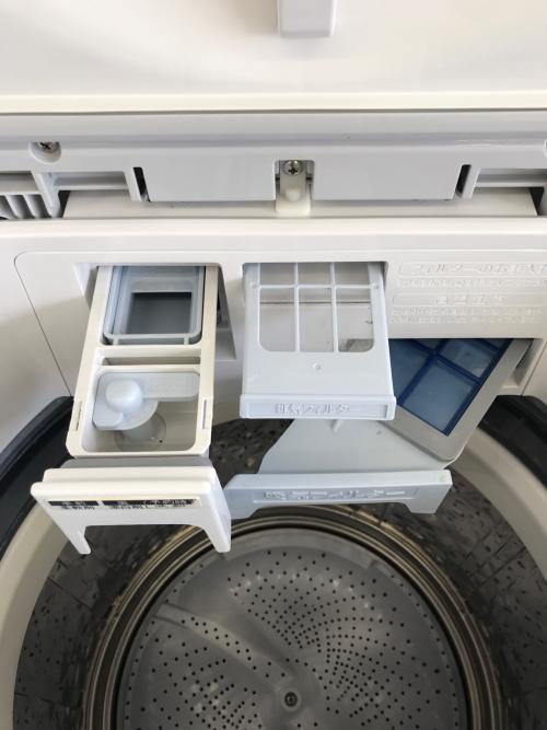 SHARP (シャープ) 洗濯機 8.0kg ES-TX8F-W 2022年製 程度B(軽度の使用感) クリーニング済 50Hz／60Hz