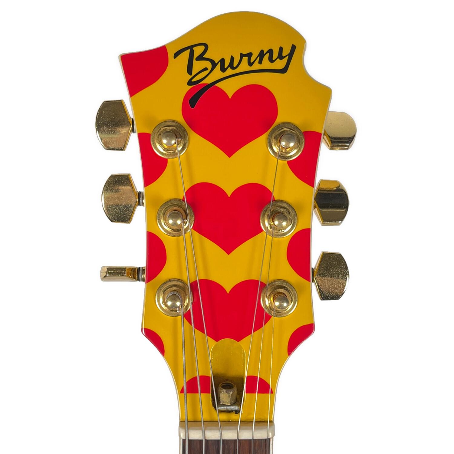 Burny (バーニー) エレキギター MG-145S YELLOW HEART hide MODEL 日本