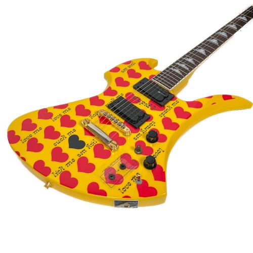 Burny (バーニー) エレキギター MG-145S YELLOW HEART hide MODEL 日本製