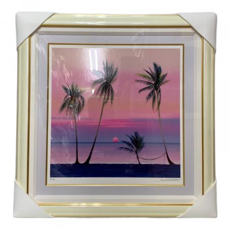 ミッシェル・バテュ　空を見上げて　美品　送料無料 ミッシェル・バテュ 絵画 浜辺の黄昏｜トレファクONLINE