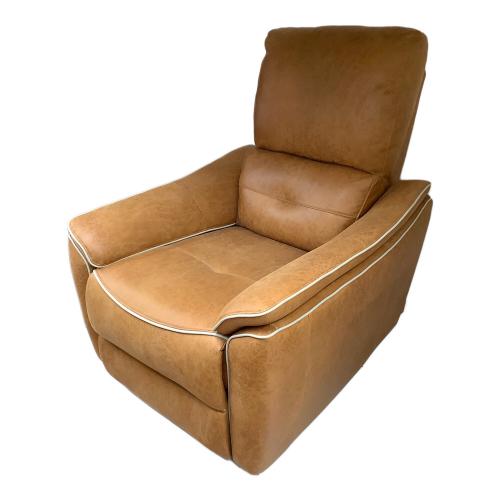 RELAX FORM (リラックスフォーム) 電動リクライニングソファー キャメル 1人掛け レザー