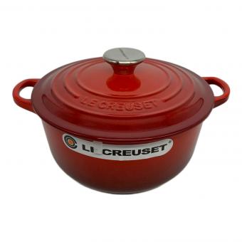 LE CREUSET (ルクルーゼ) 鍋 レッド ココットロンド20cm