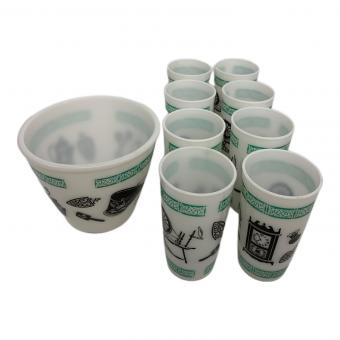 ミルクガラスヴィンテージドリンクセット