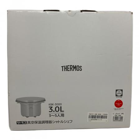 THERMOS (サーモス) 真空保温調理器シャトルシェフ レッド KBK-3000