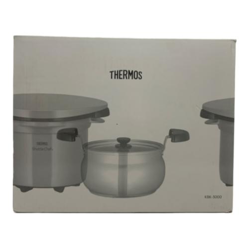 THERMOS (サーモス) 真空保温調理器シャトルシェフ レッド KBK-3000