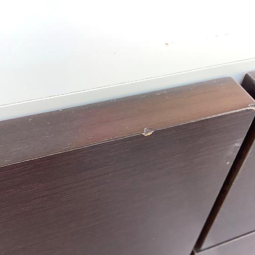 LEGNATEC (レグナテック) テレビボード ダークブラウン×ホワイト ヴィンク(ウェンジェ)