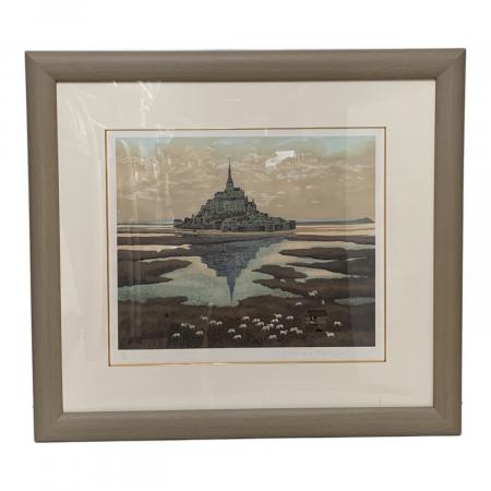 ミッシェル・ドラクロワ リトグラフ モンサンミッシェル 123/200