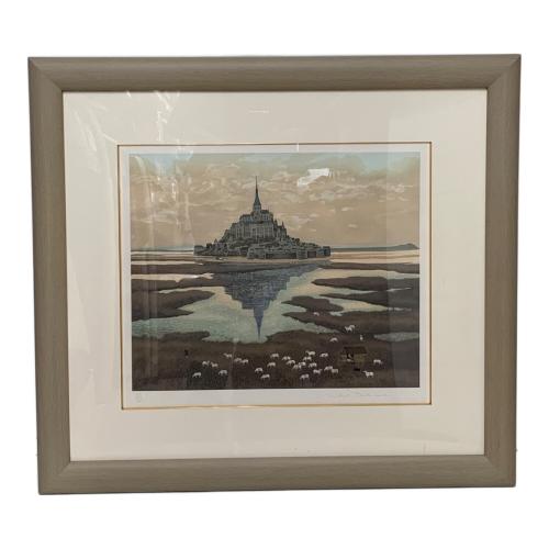 ミッシェル・ドラクロワ リトグラフ モンサンミッシェル 123/200