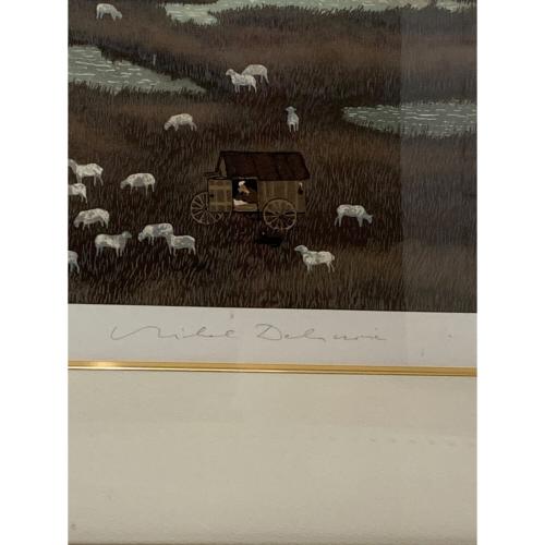 ミッシェル・ドラクロワ リトグラフ モンサンミッシェル 123/200