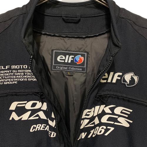 【未使用】elf オリジナルコレクション ジャケット Lサイズ elf (エルフ) レーシングスーツ メンズ SIZE L ブラック｜トレファクONLINE