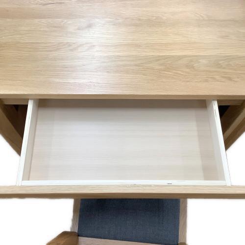 無印良品 (ムジルシリョウヒン) ダイニング3点セット ナチュラル×ブラック 10 オーク材