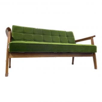 カリモク60 (カリモクロクマル) 2人掛けソファー モケットグリーン 10 Kチェア・2シーター ファブリック