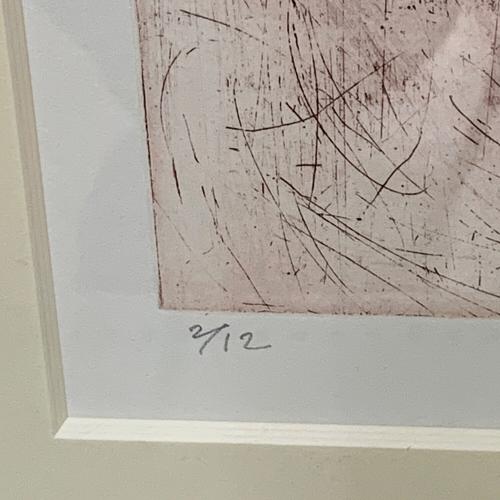 新井亮 (アライ リョウ) 銅版画 2/12 冬の日