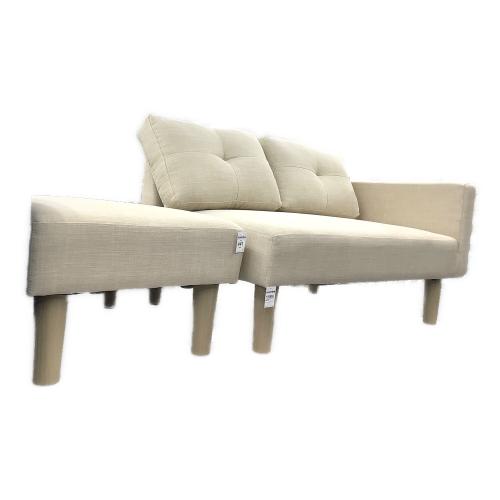 モダンデコ 2人掛けソファー アイボリー