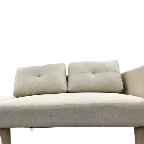 モダンデコ 2人掛けソファー アイボリー