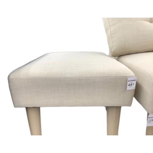 モダンデコ 2人掛けソファー アイボリー